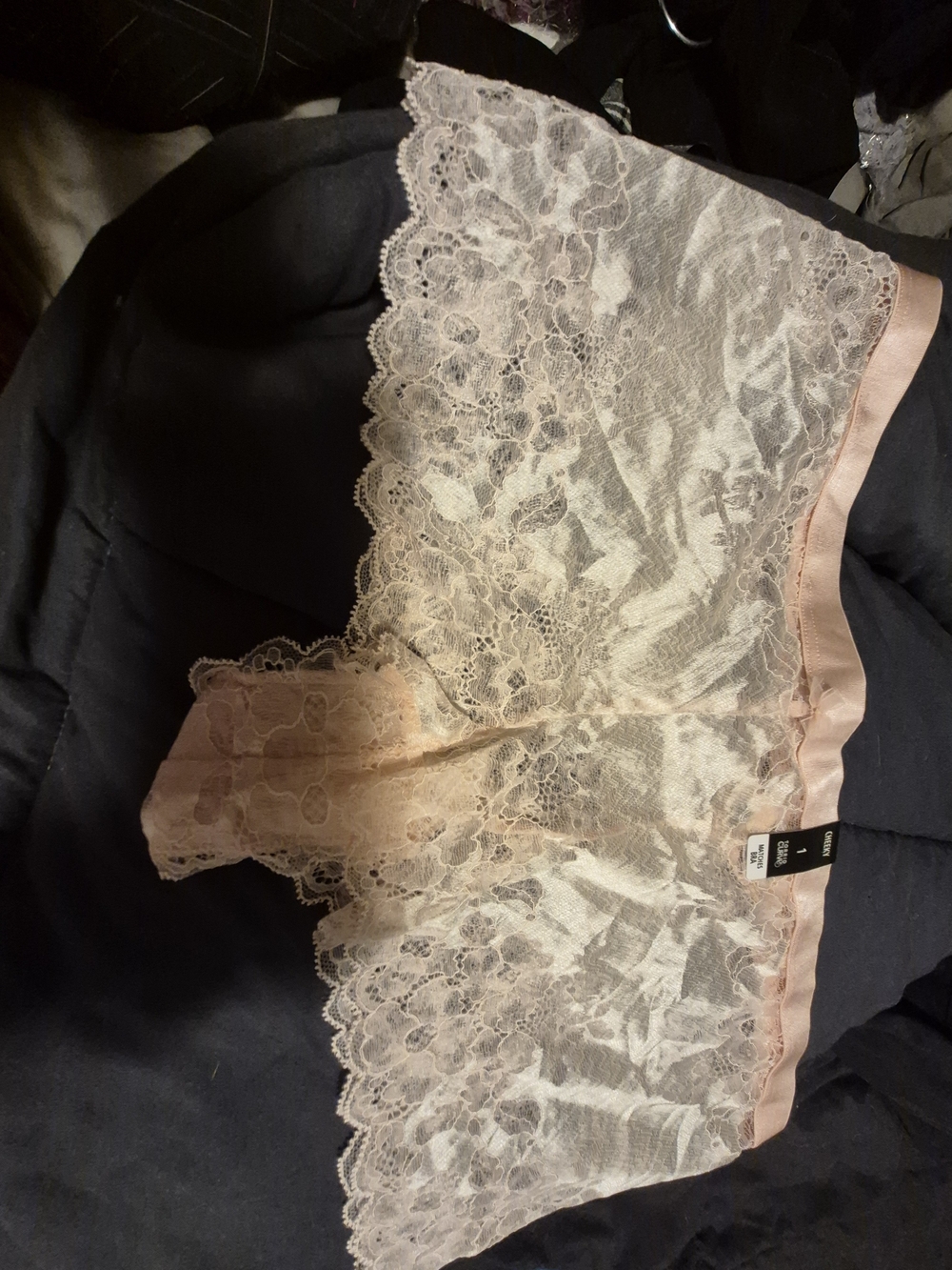 Lace Boyshort Panty in Pale Pink